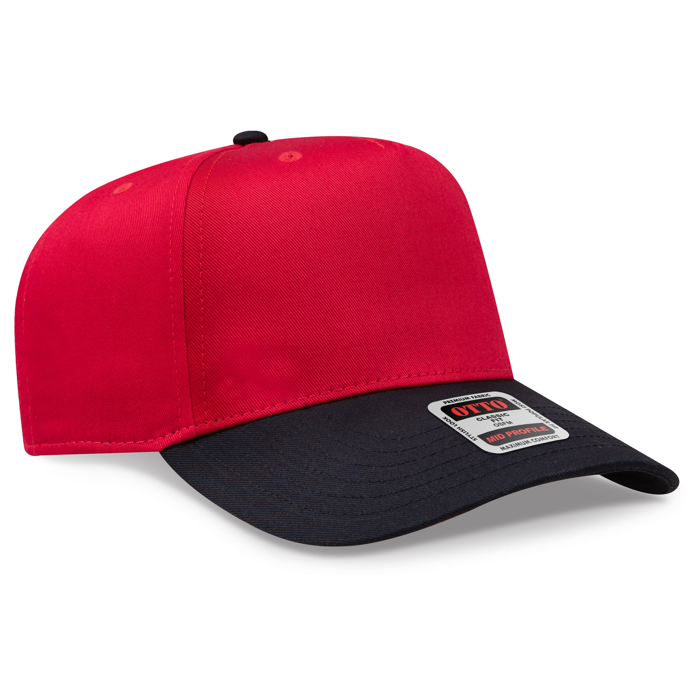 OTTO 5 Panel Mid Profile Baseball Cap 31-069