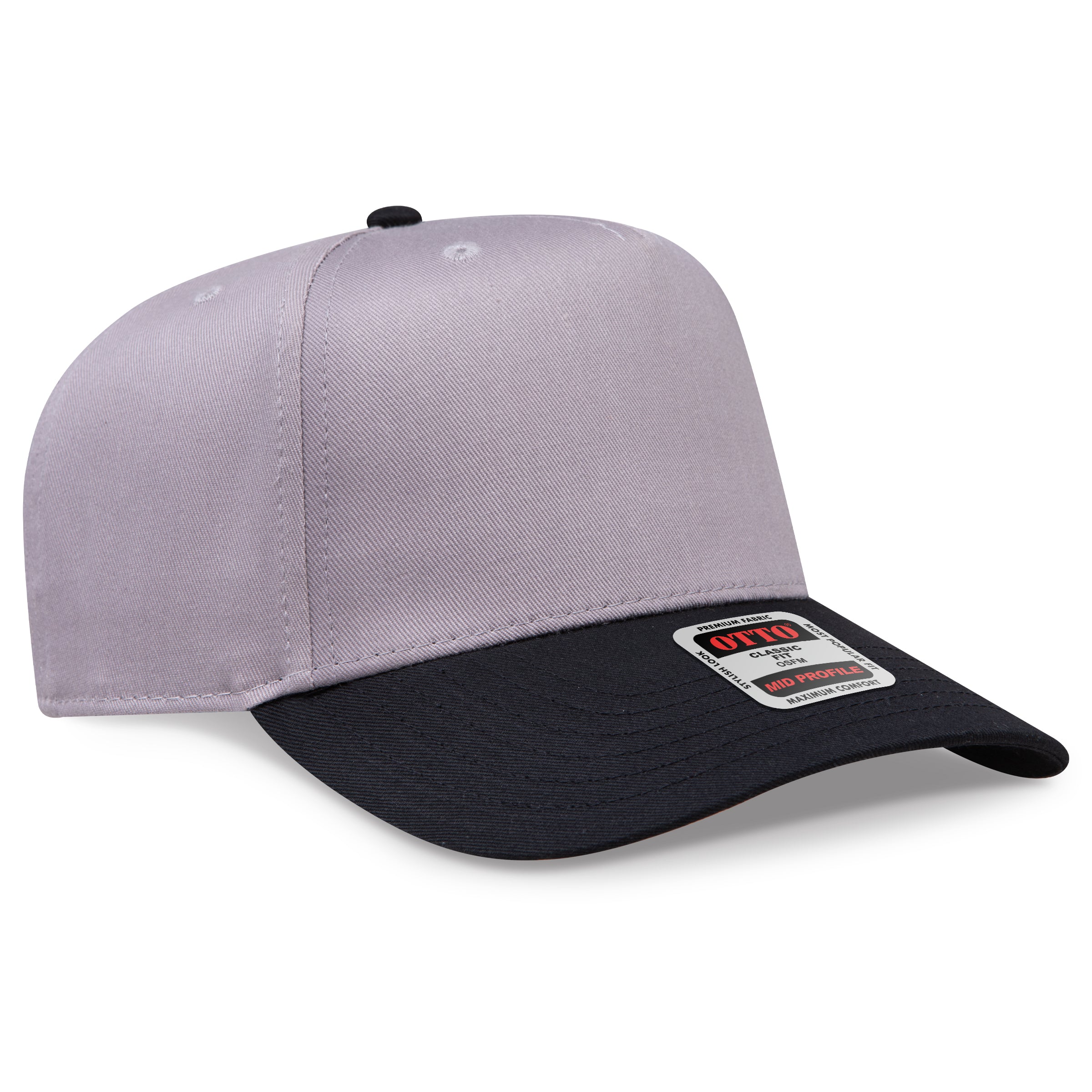 OTTO 5 Panel Mid Profile Baseball Cap 31-069