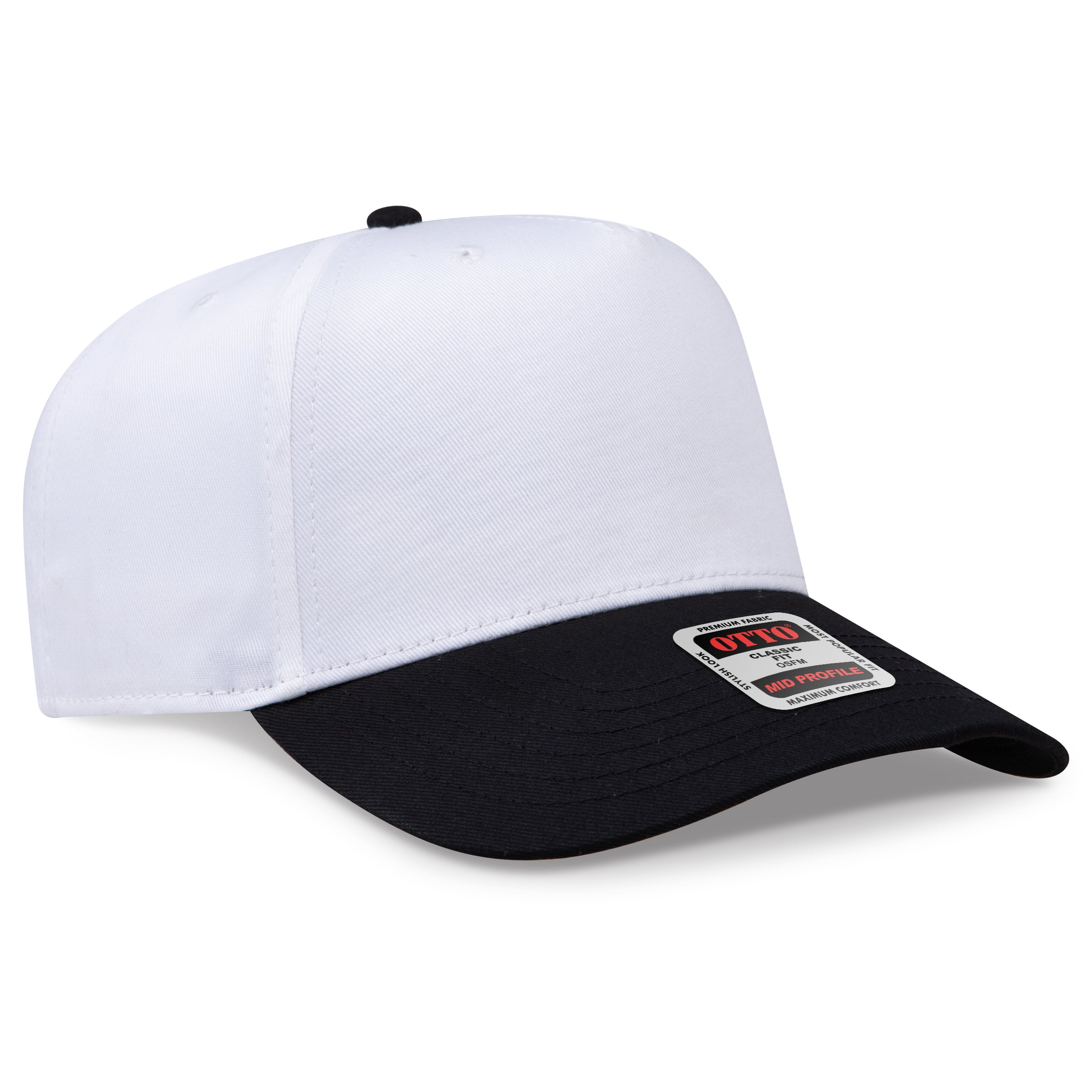 OTTO 5 Panel Mid Profile Baseball Cap 31-069