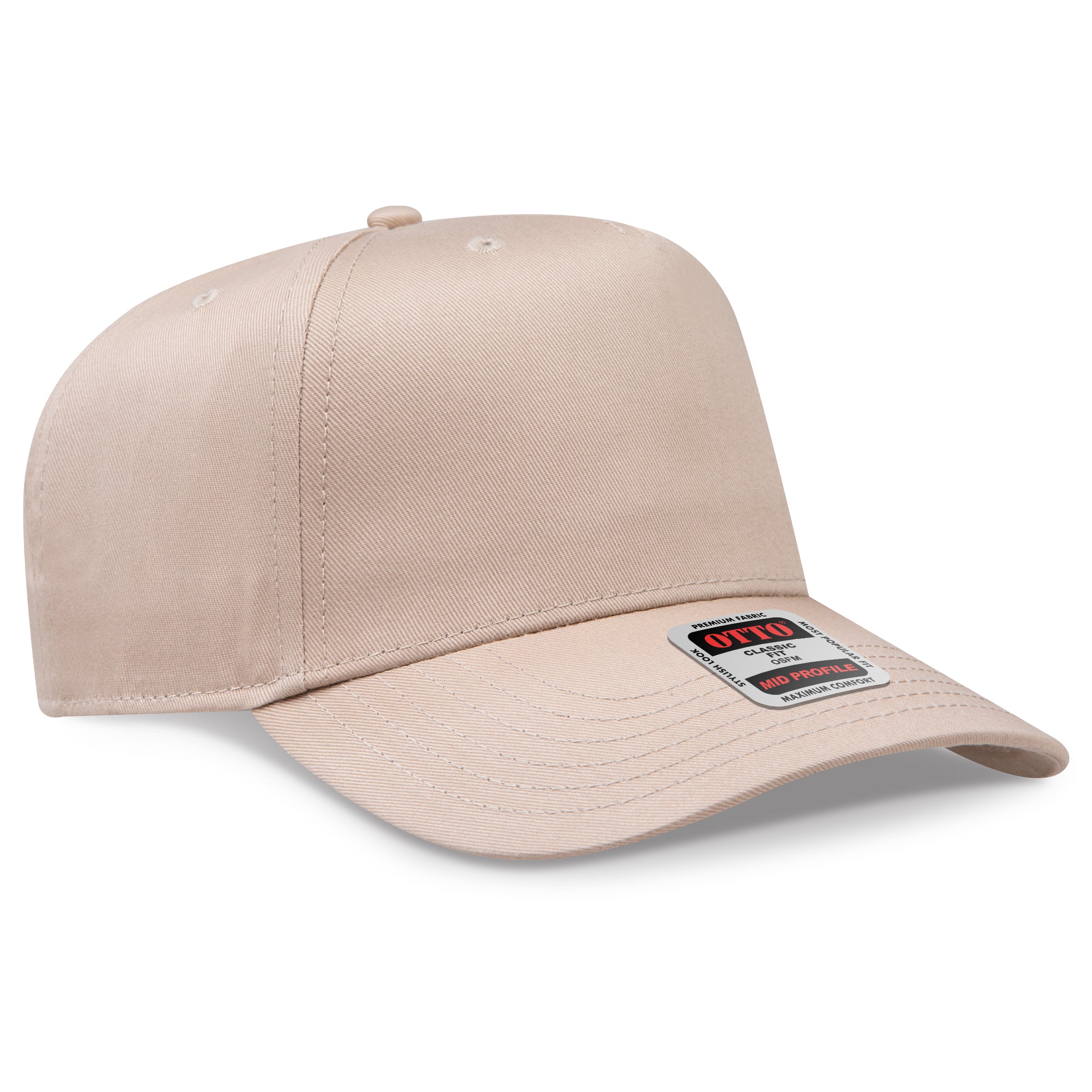 OTTO 5 Panel Mid Profile Baseball Cap 31-069