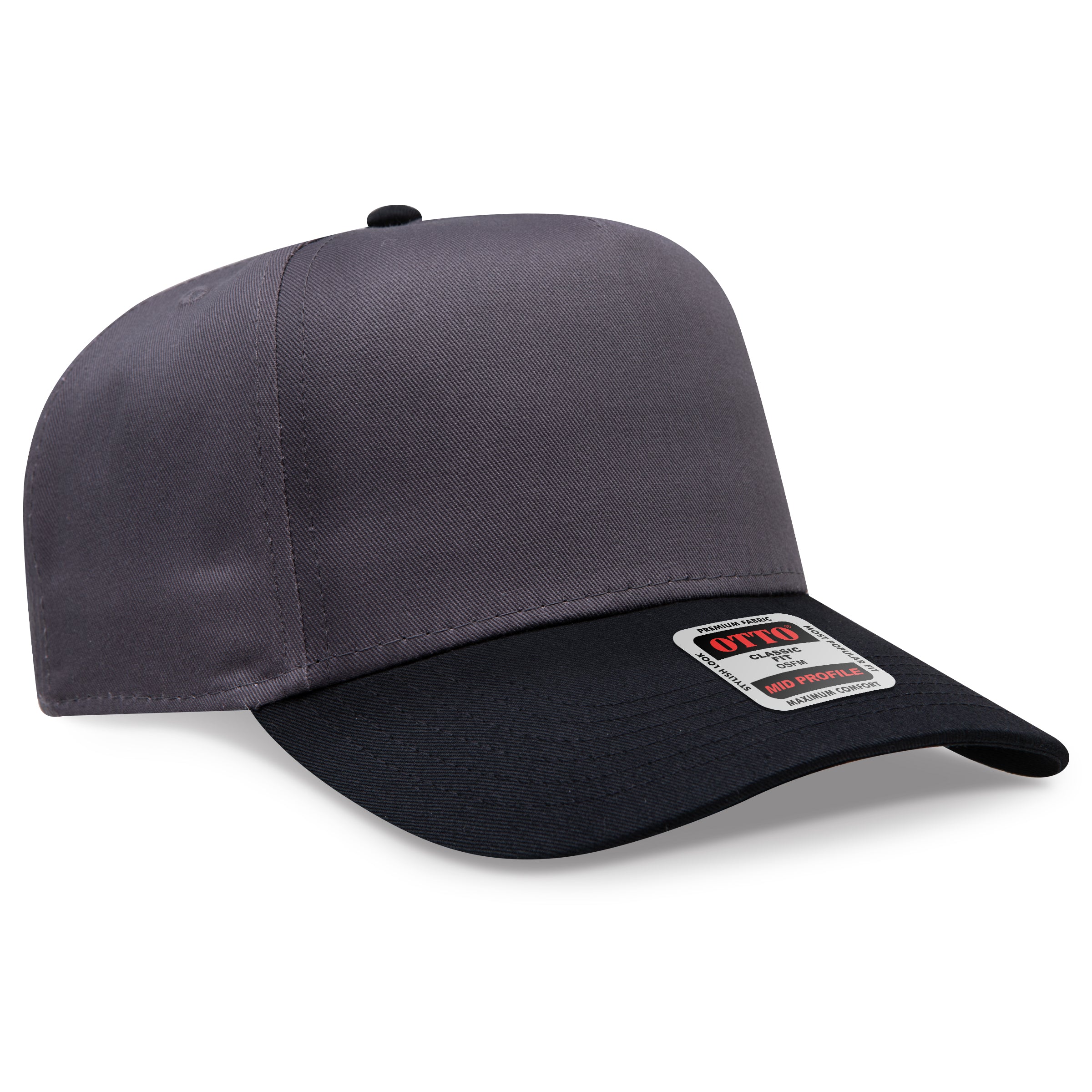 OTTO 5 Panel Mid Profile Baseball Cap 31-069