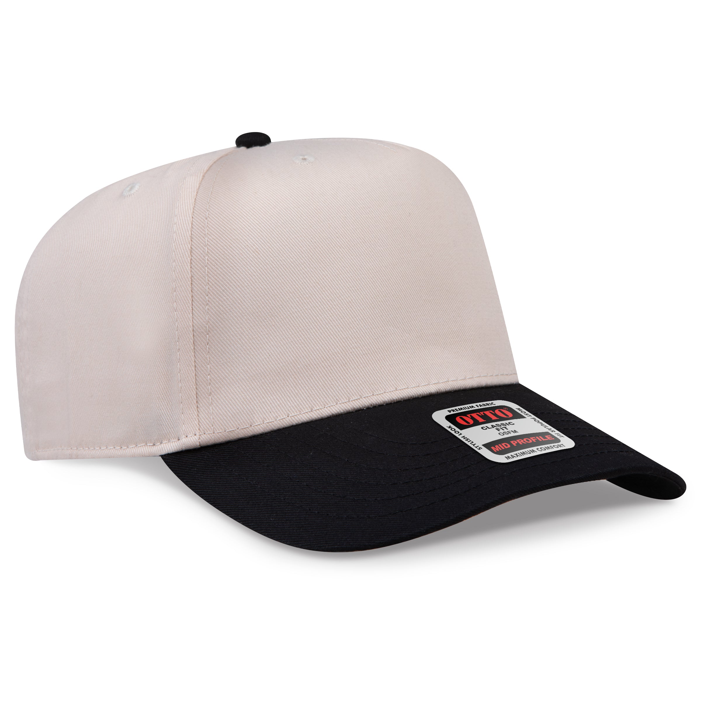 OTTO 5 Panel Mid Profile Baseball Cap 31-069