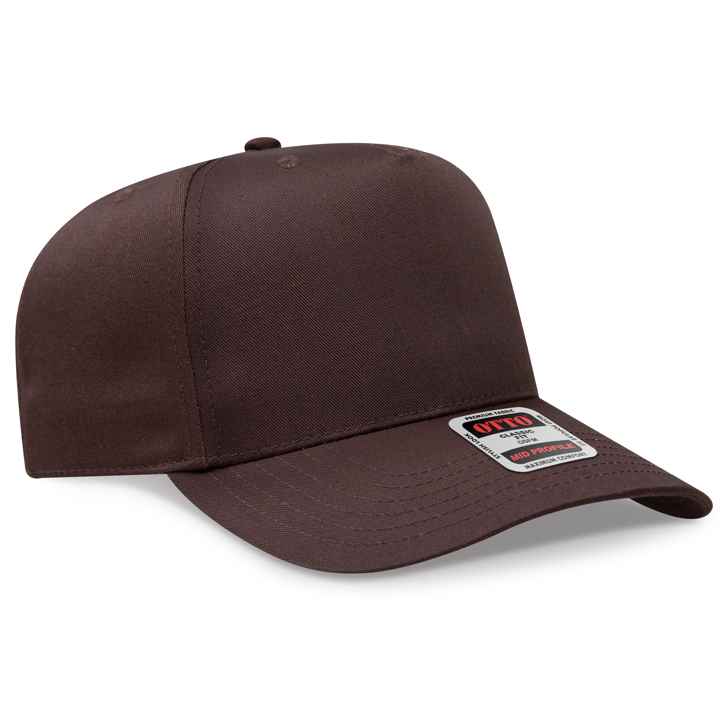 OTTO 5 Panel Mid Profile Baseball Cap 31-069