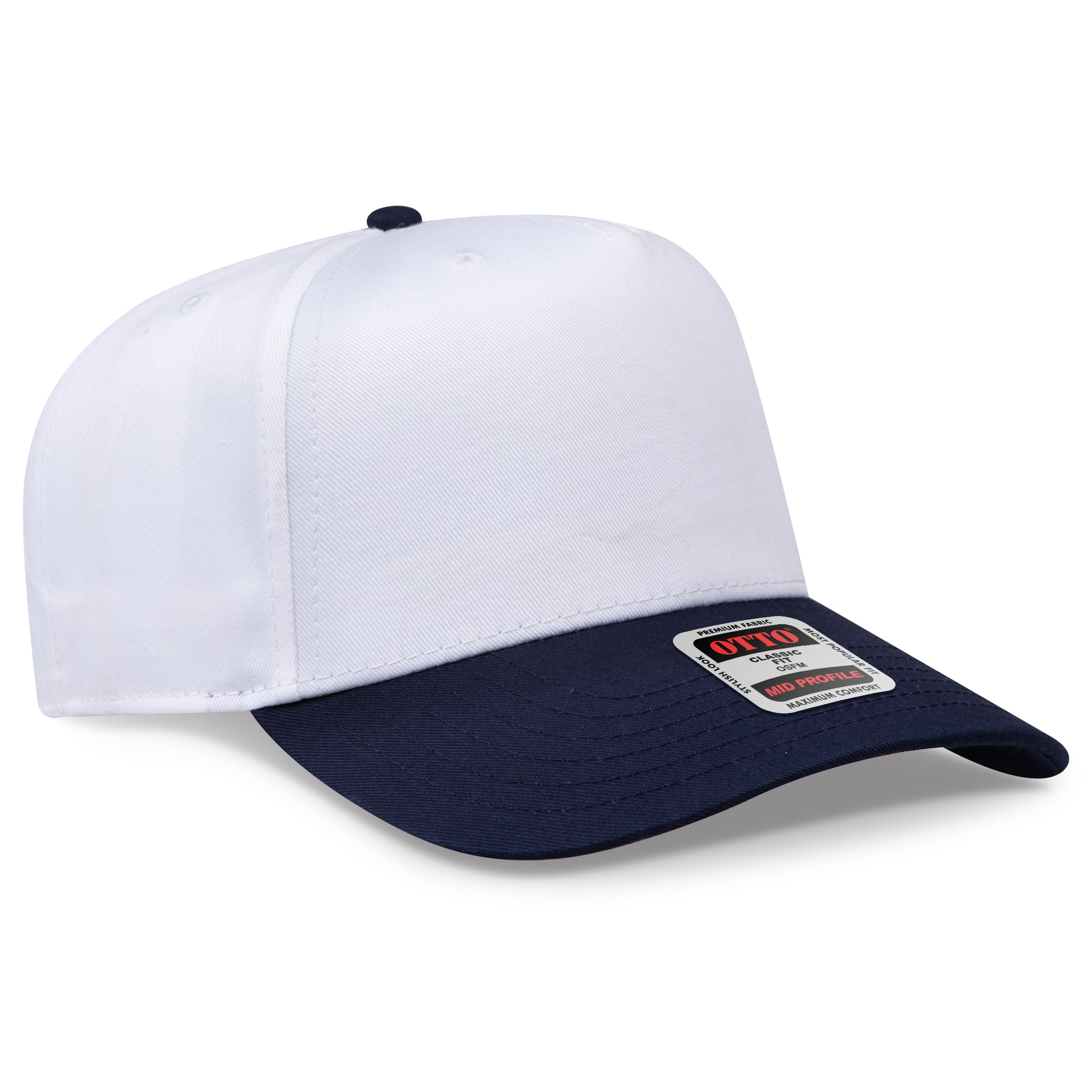OTTO 5 Panel Mid Profile Baseball Cap 31-069