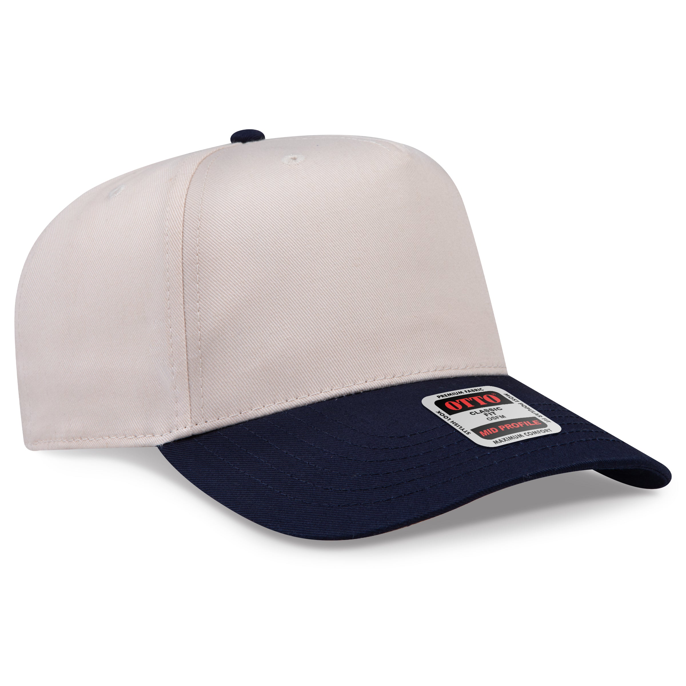 OTTO 5 Panel Mid Profile Baseball Cap 31-069