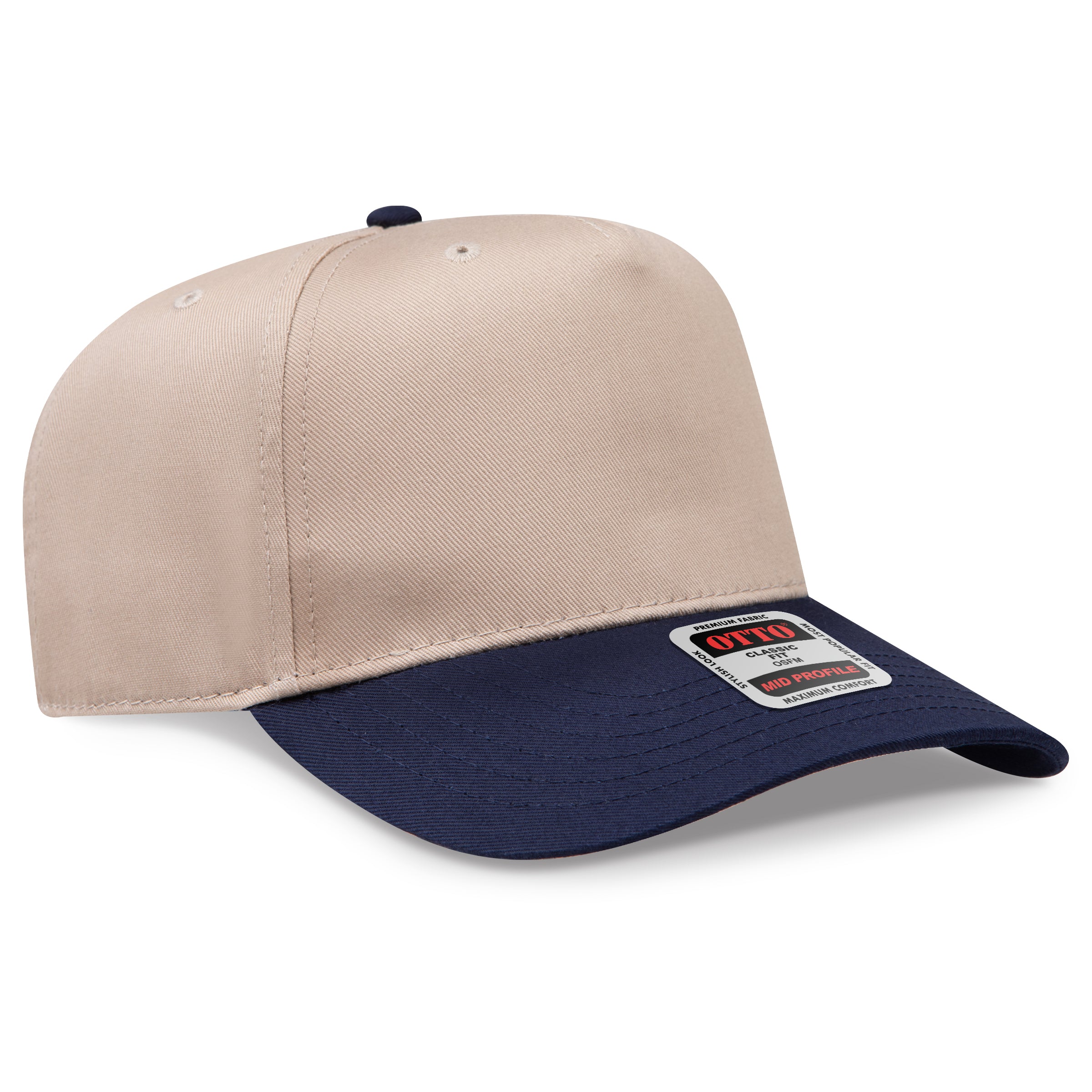 OTTO 5 Panel Mid Profile Baseball Cap 31-069