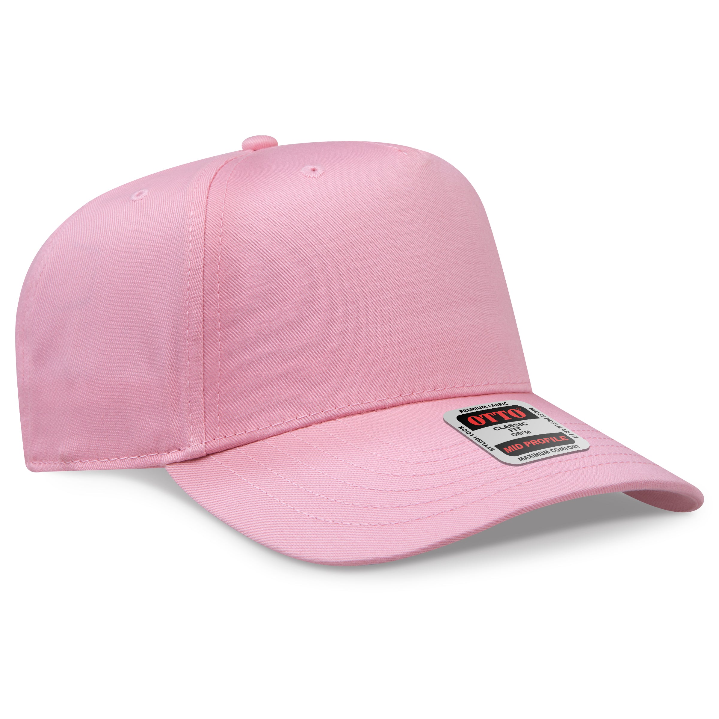 OTTO 5 Panel Mid Profile Baseball Cap 31-069