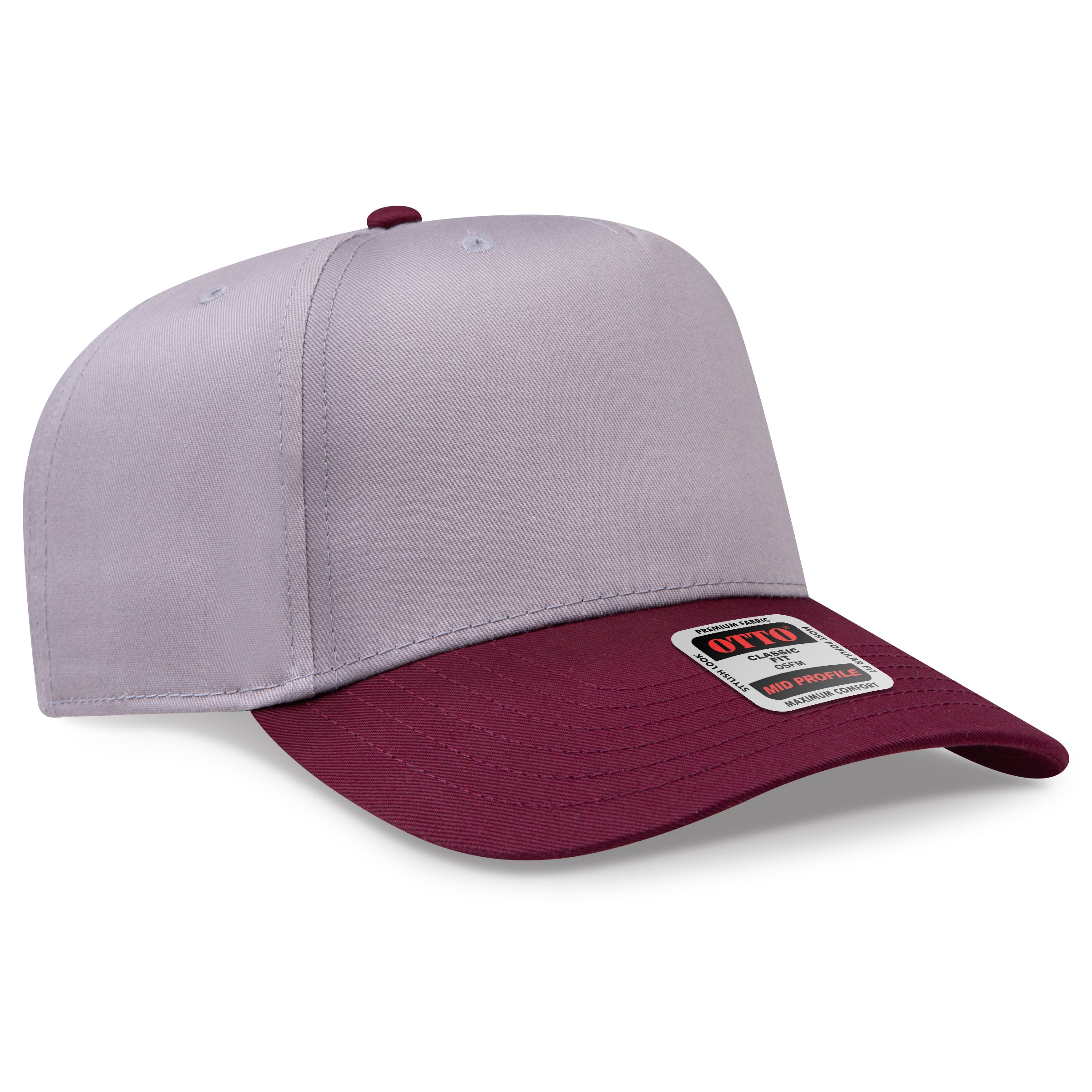 OTTO 5 Panel Mid Profile Baseball Cap 31-069