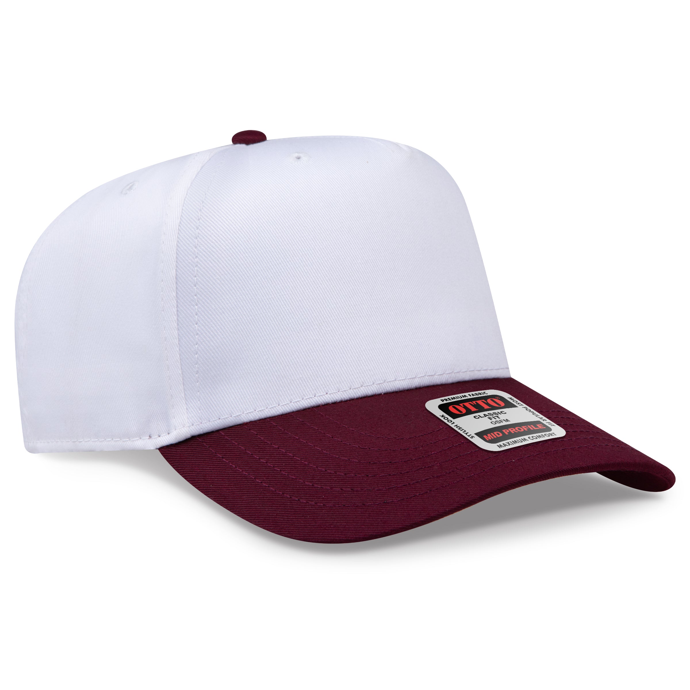 OTTO 5 Panel Mid Profile Baseball Cap 31-069
