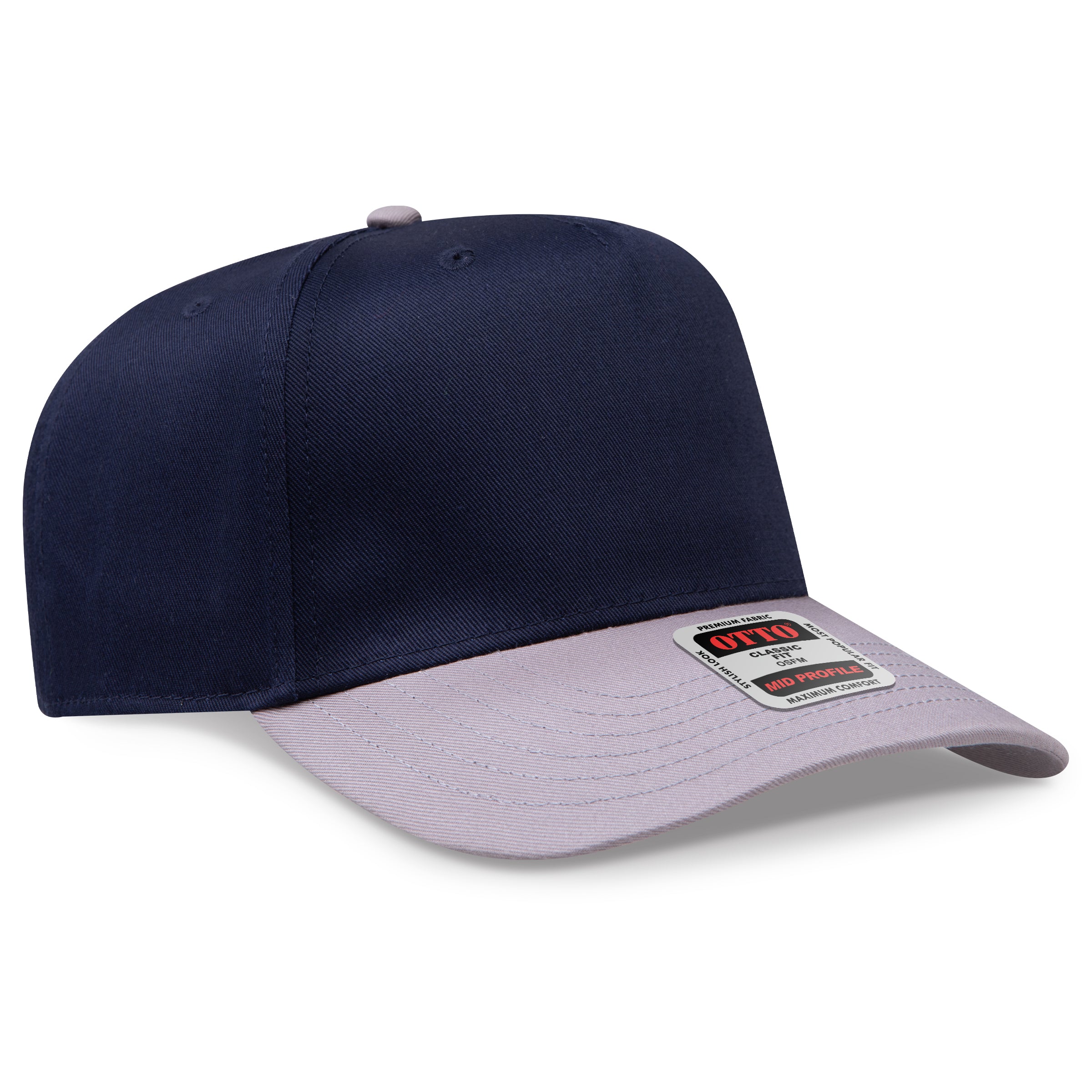 OTTO 5 Panel Mid Profile Baseball Cap 31-069