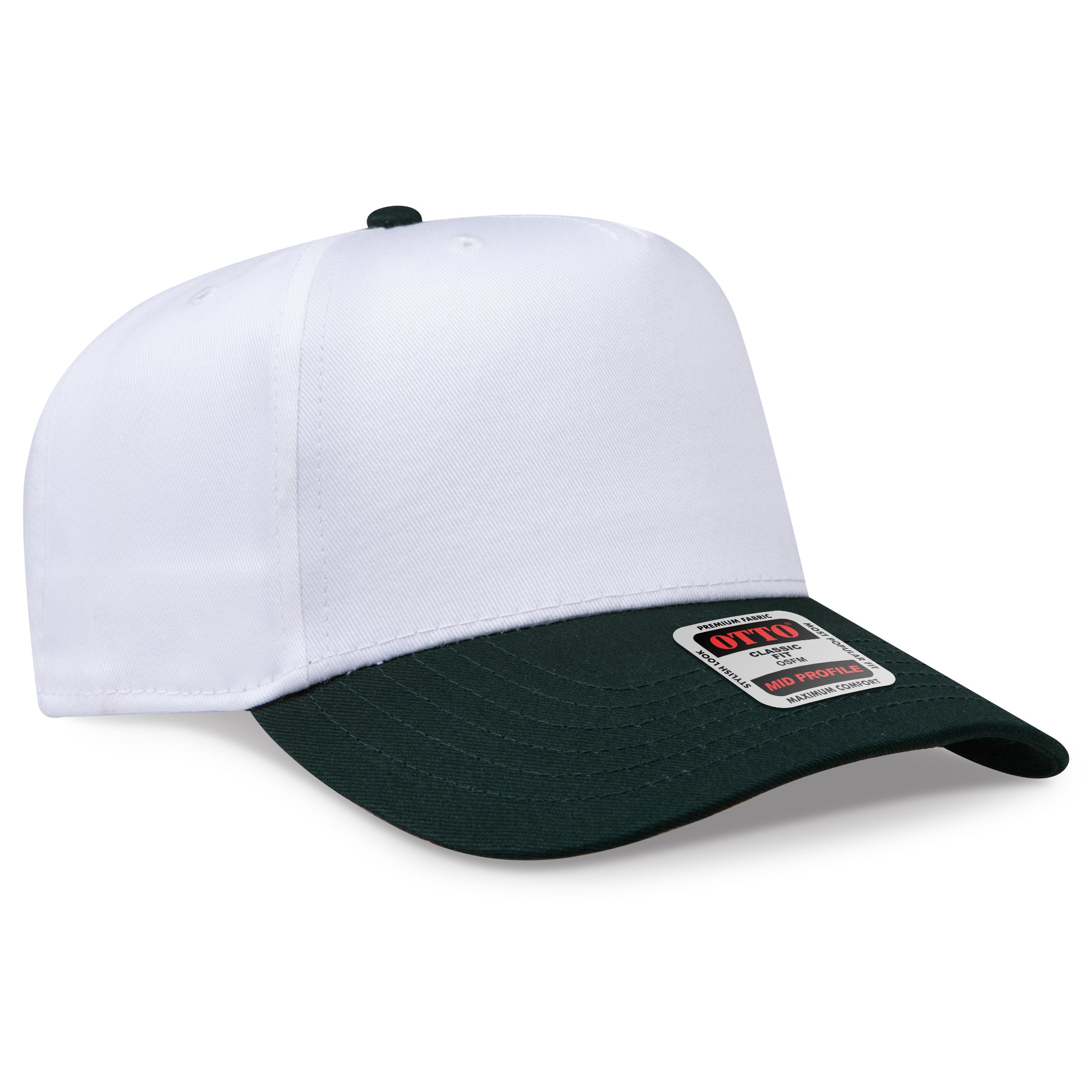 OTTO 5 Panel Mid Profile Baseball Cap 31-069
