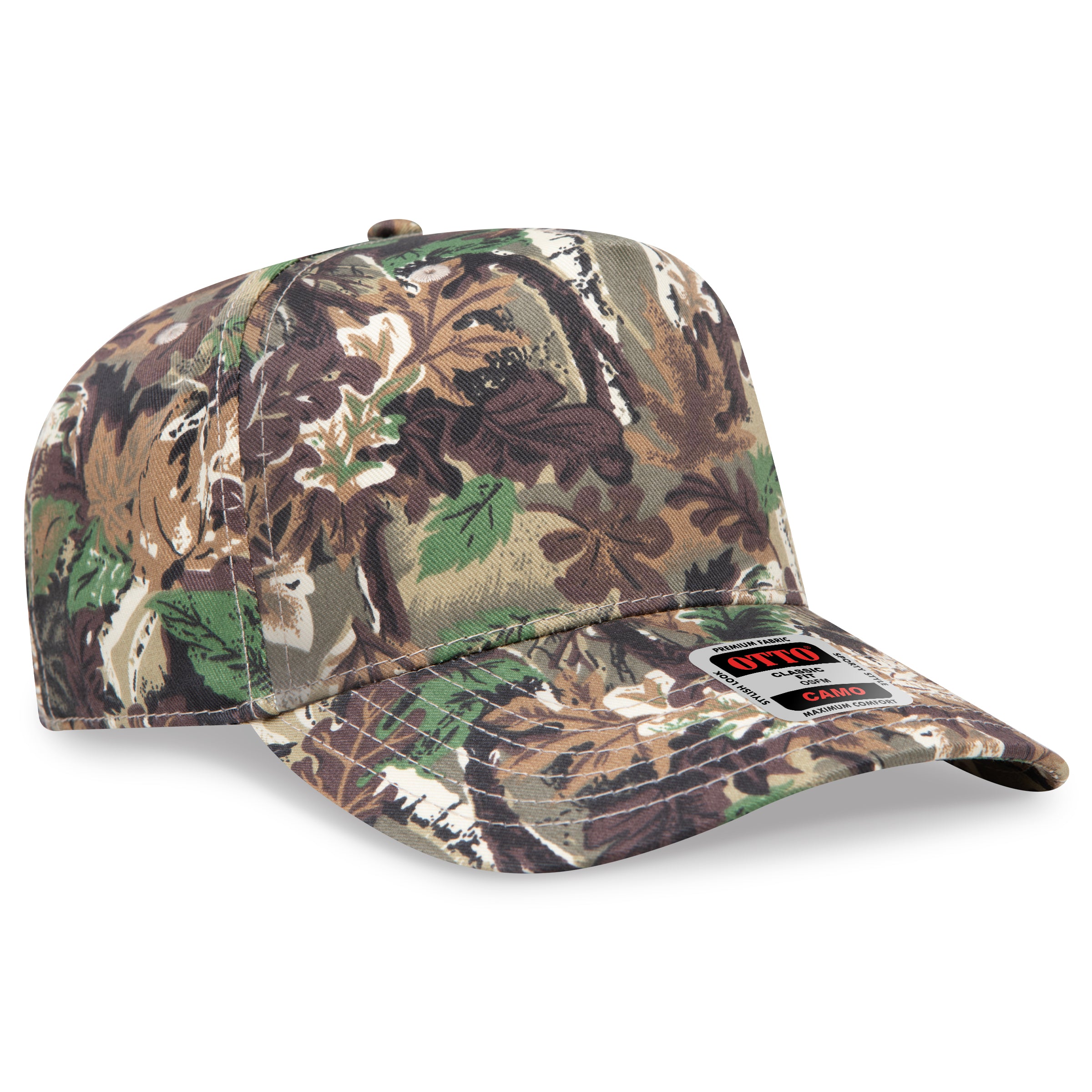OTTO 5 Panel Mid Profile Baseball Cap 31-069
