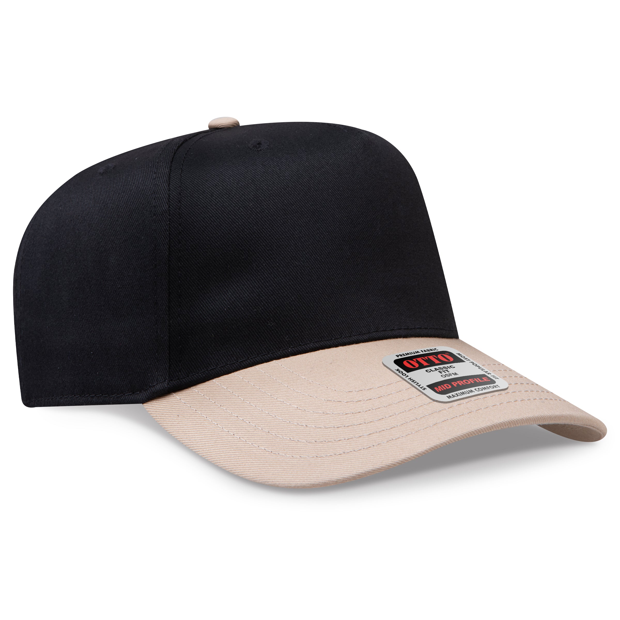 OTTO 5 Panel Mid Profile Baseball Cap 31-069