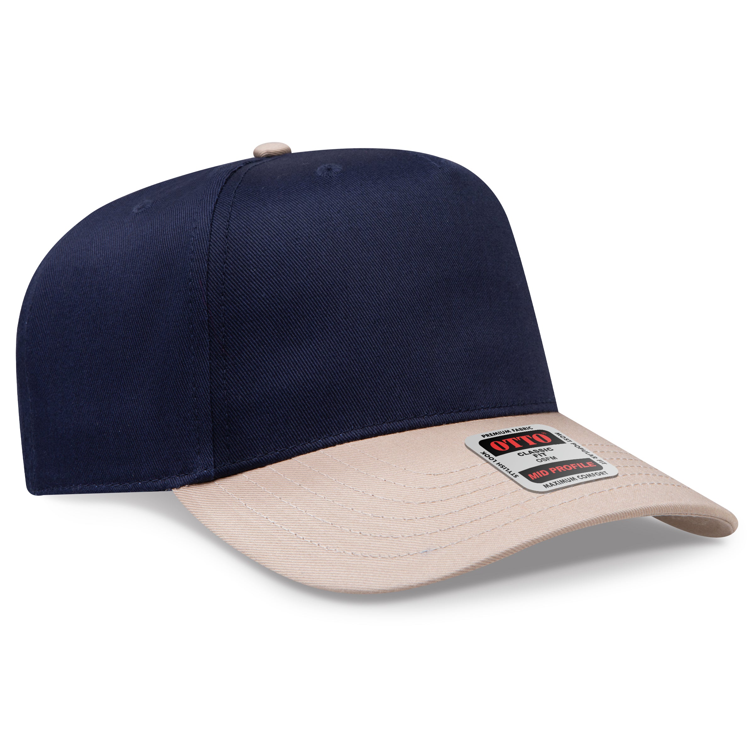 OTTO 5 Panel Mid Profile Baseball Cap 31-069