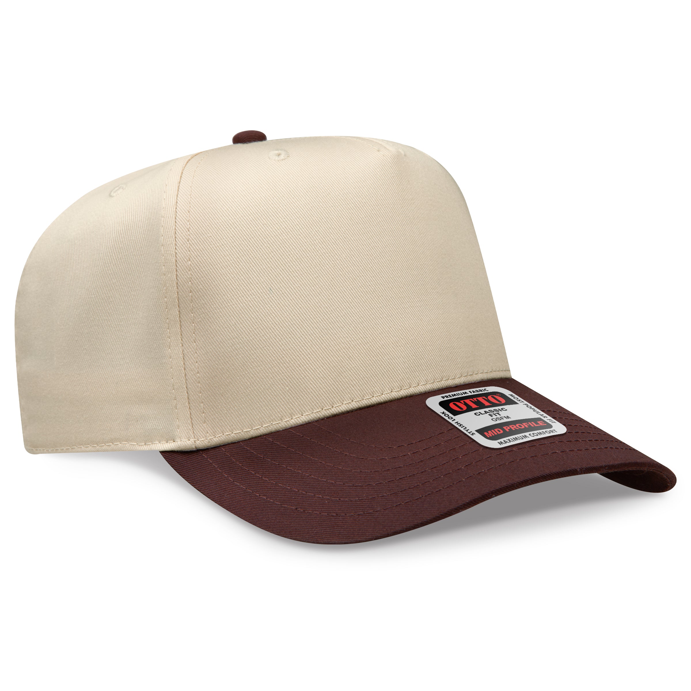 OTTO 5 Panel Mid Profile Baseball Cap 31-069