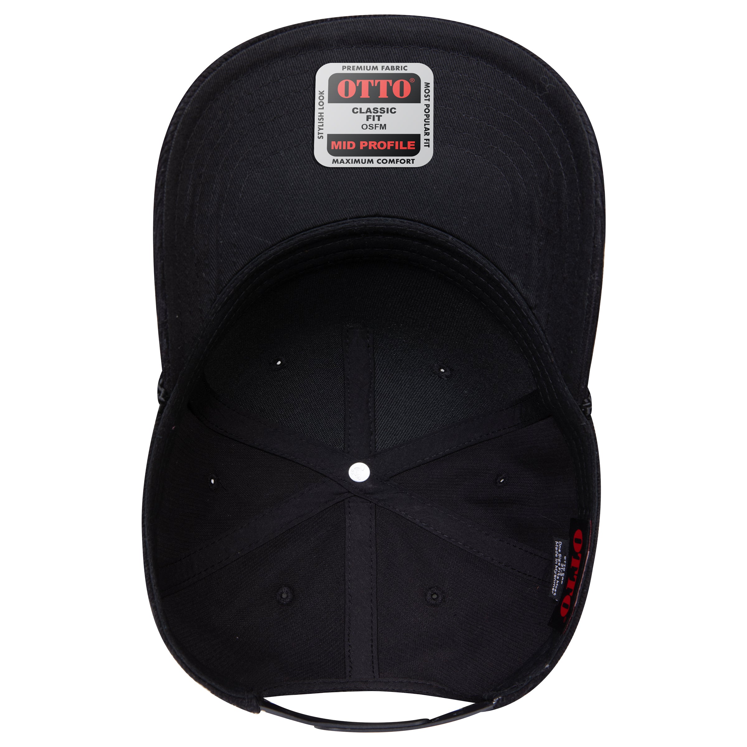 OTTO 31-2 corduroy rope cap in Black Corduroy