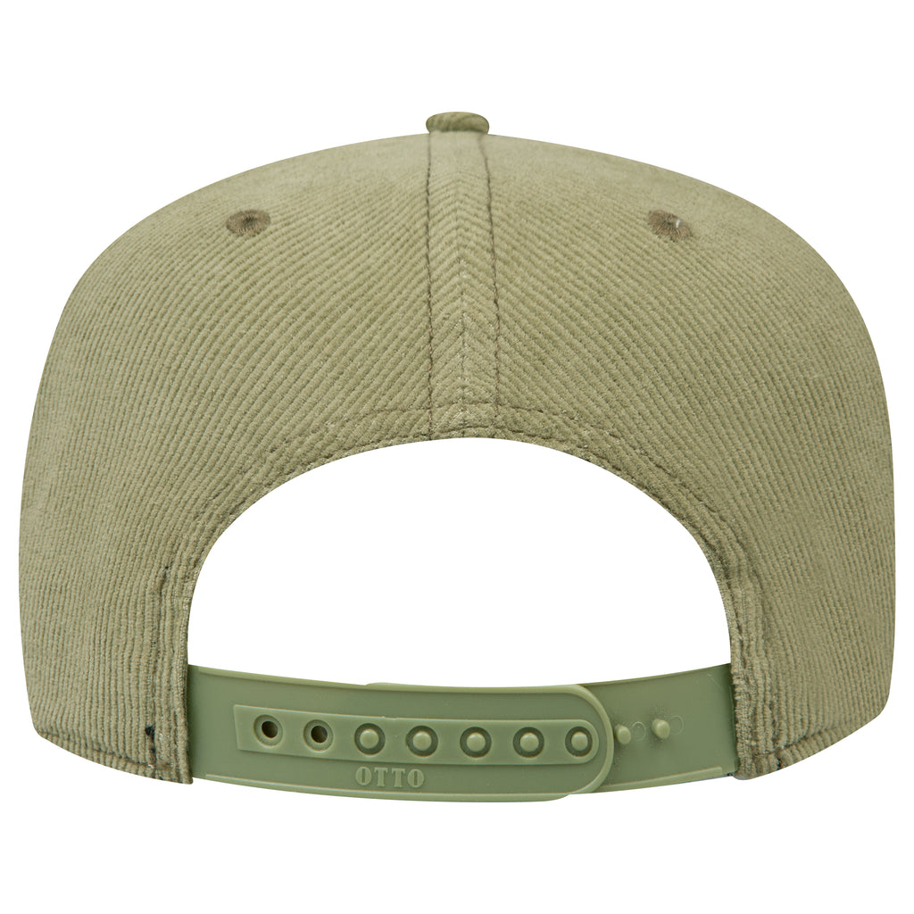 OTTO 31-2 corduroy rope cap in Olive Green Corduroy
