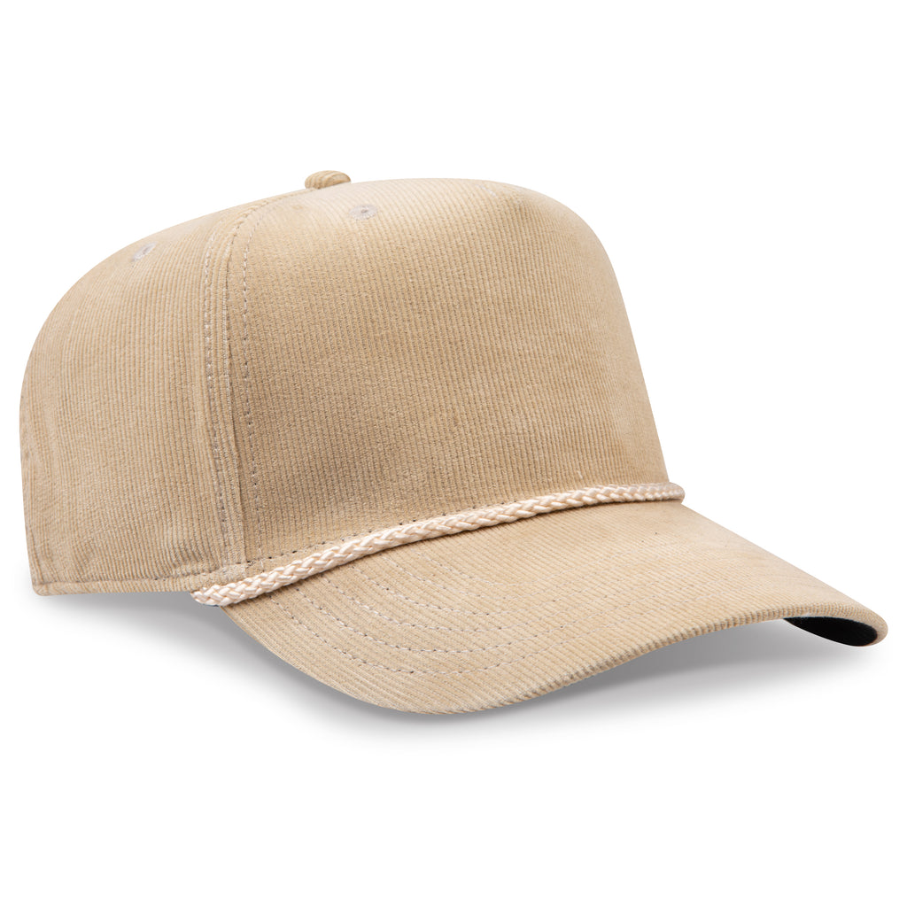 OTTO 31-2 corduroy rope cap in Khaki Corduroy