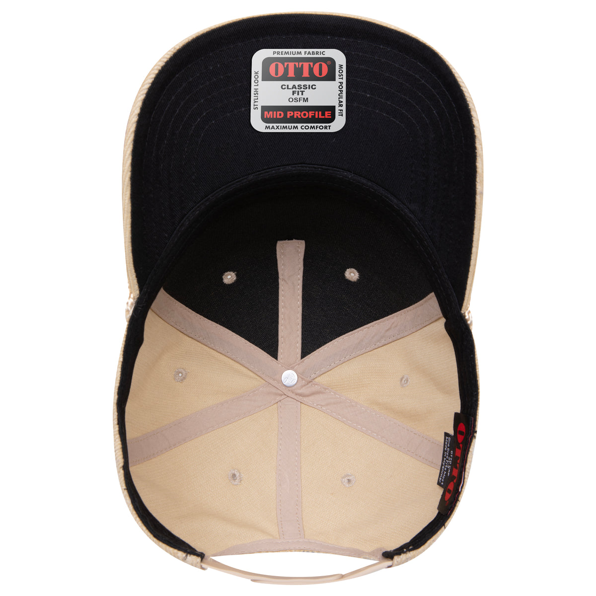 OTTO 31-2 corduroy rope cap in Khaki Corduroy
