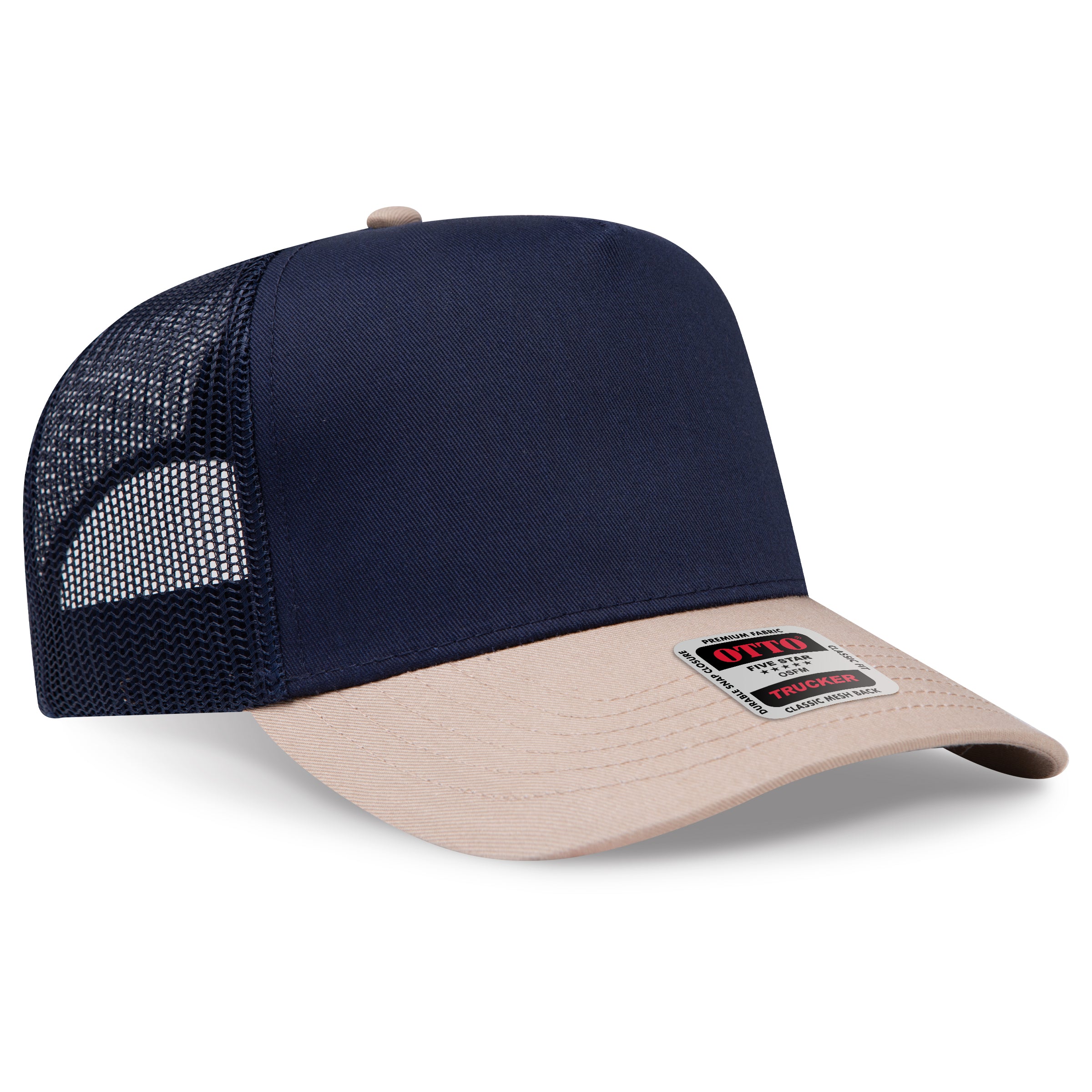 OTTO 5 Panel Mid Profile Mesh Back Trucker 32-285
