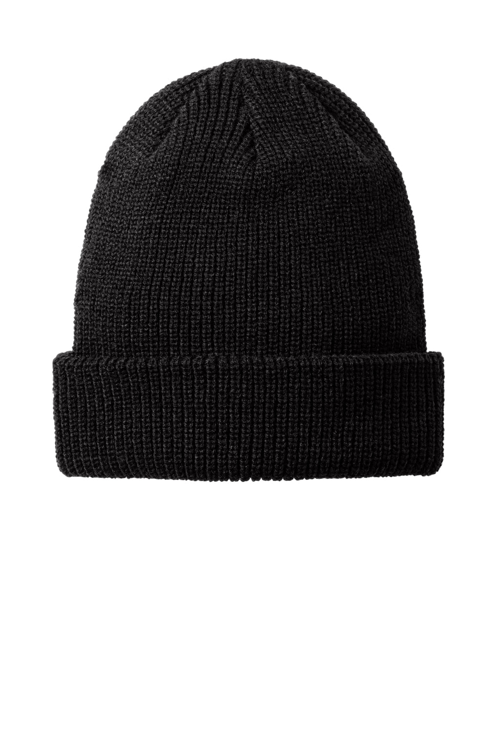 Port Authority Chunky Knit Beanie — Deep Black