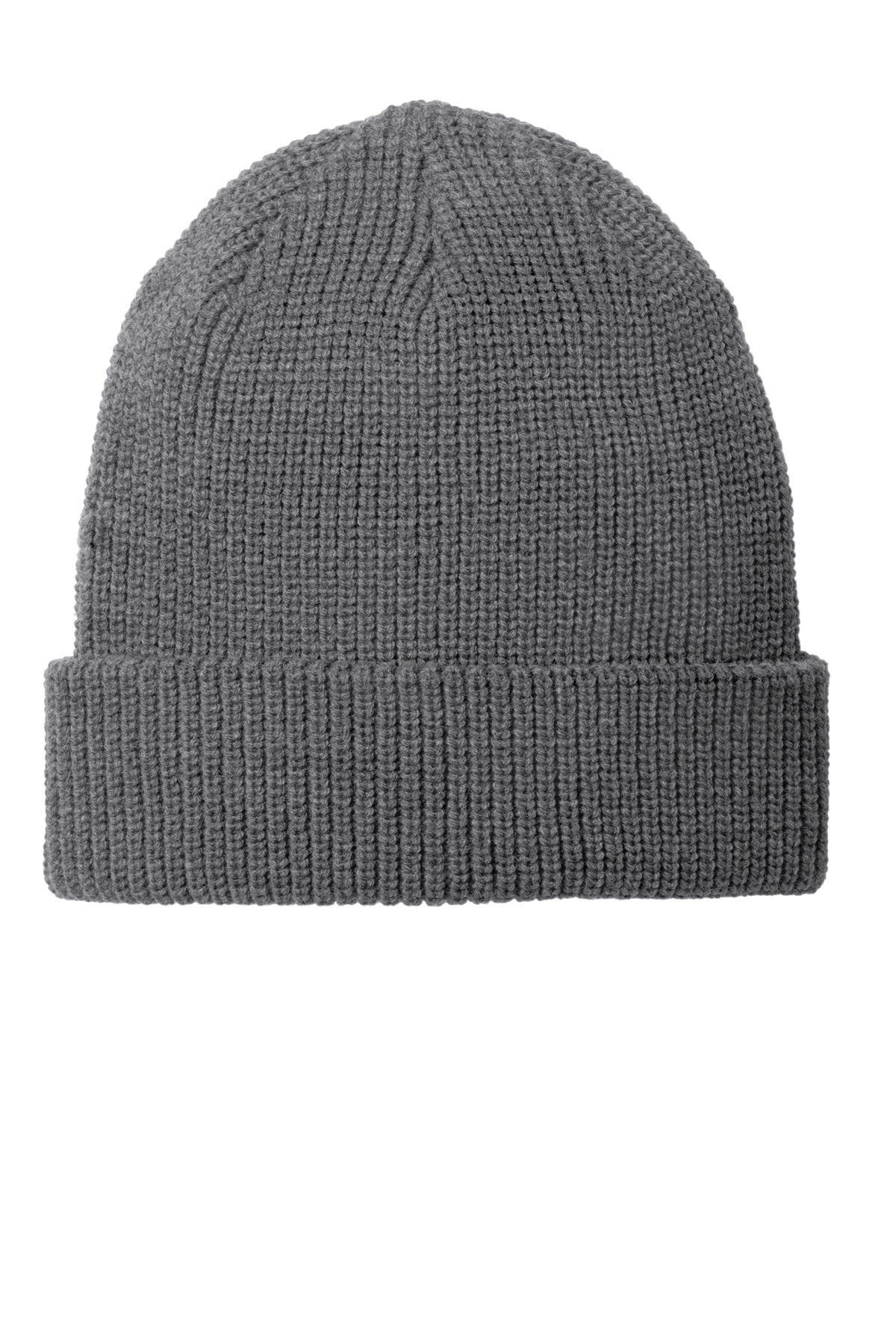 Port Authority Chunky Knit Beanie — Gry Smk Hthr