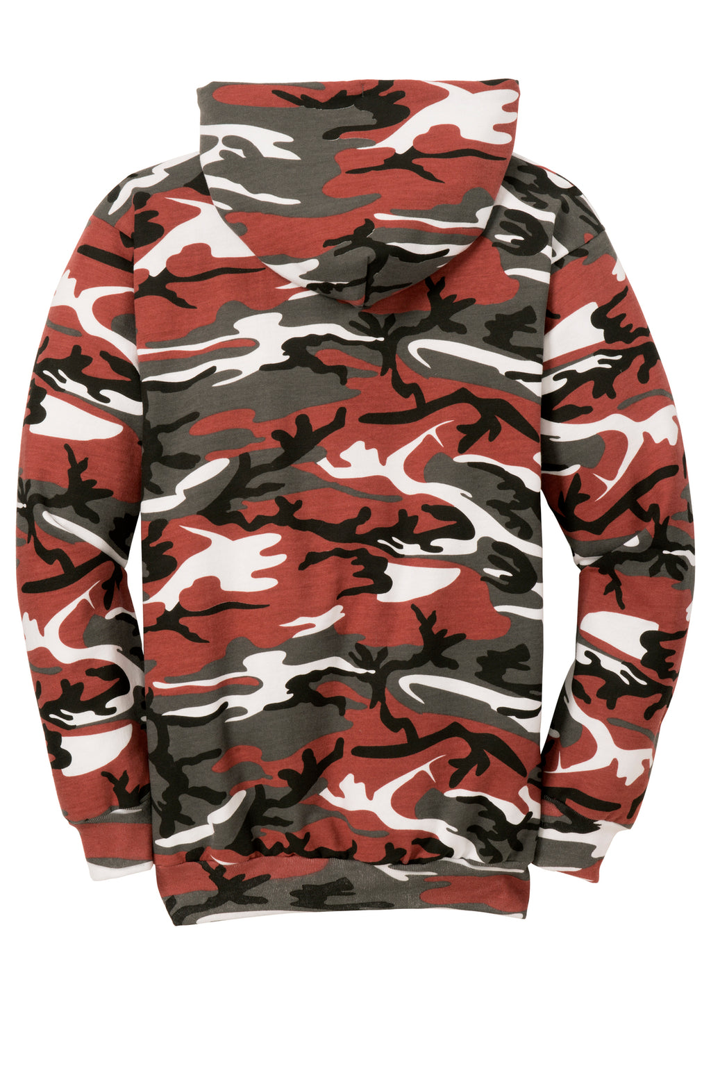 Port & Company Core Fleece Camo Pullover Hoodie PC78HC — Red Camo
