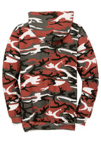 Port & Company Core Fleece Camo Pullover Hoodie PC78HC — Red Camo