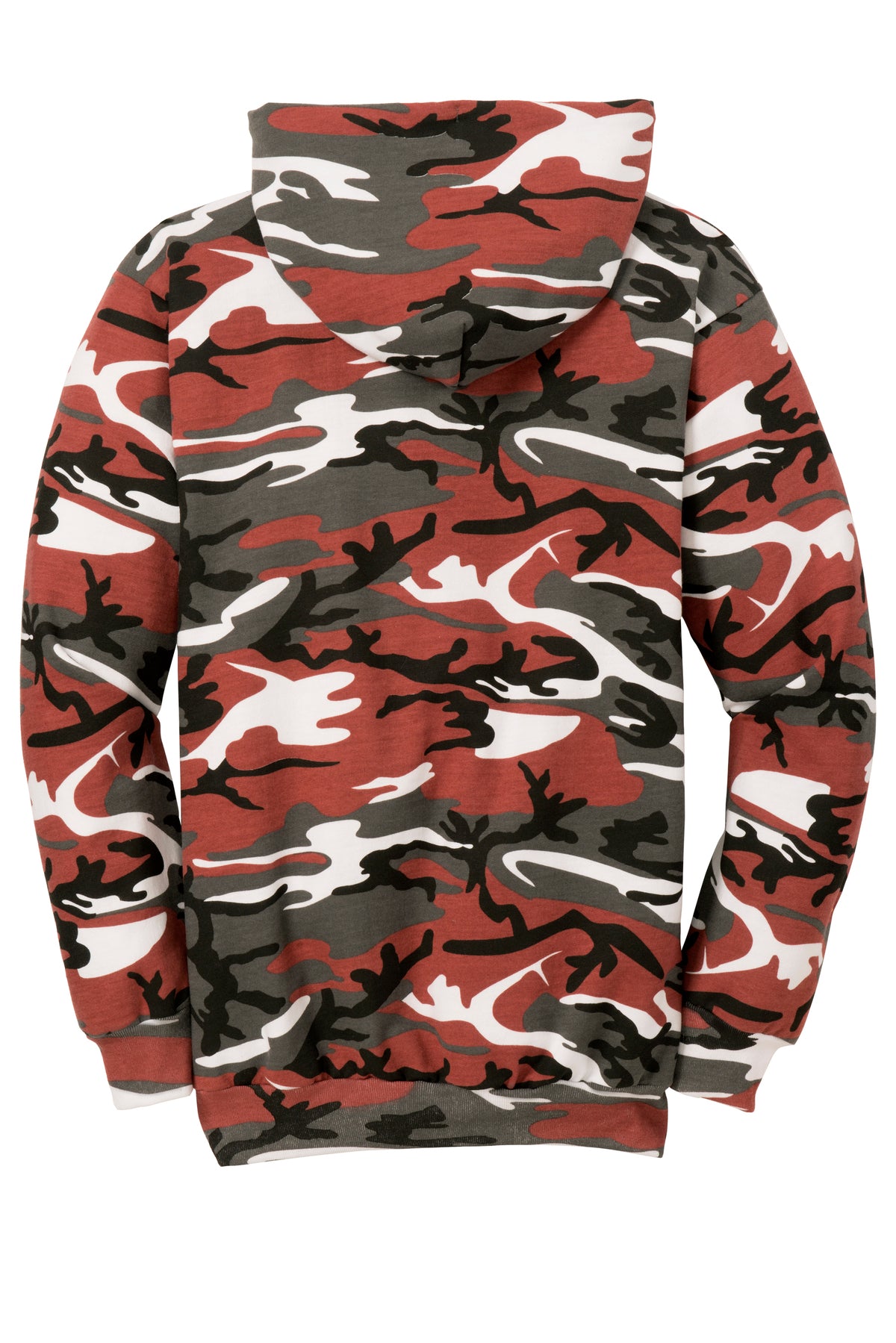 Port & Company Core Fleece Camo Pullover Hoodie PC78HC — Red Camo