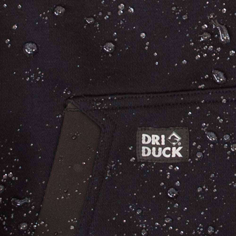 DRI DUCK 7340 Mission Fleece Pro hoodie, zipper and pocket detail