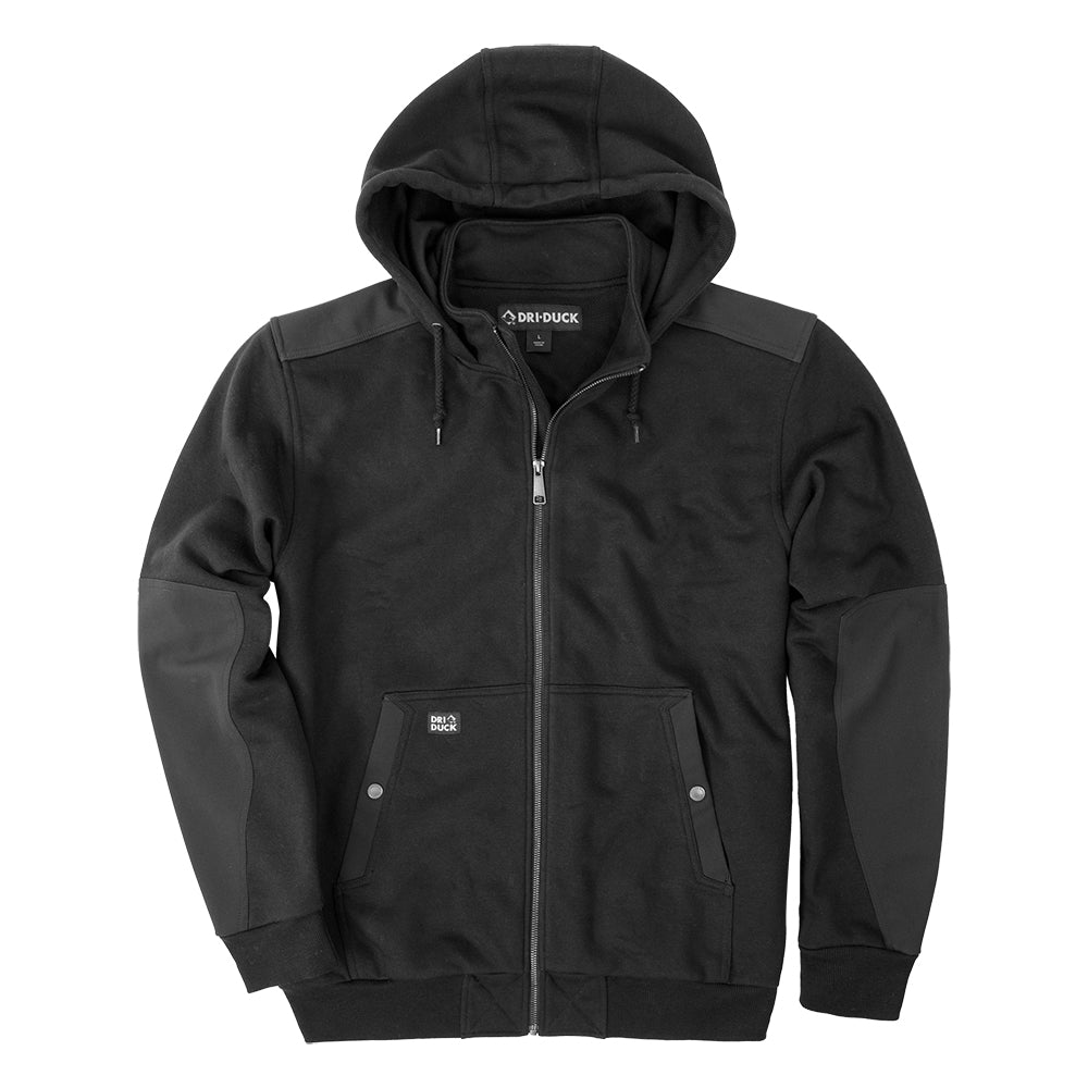 DRI DUCK 7340 Mission Fleece Pro full-zip hoodie in Black