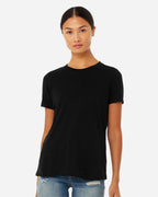 Bella+Canvas 6413 women's relaxed triblend tee on model, front