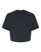 Bella+Canvas 6482 women's jersey crop tee, back view