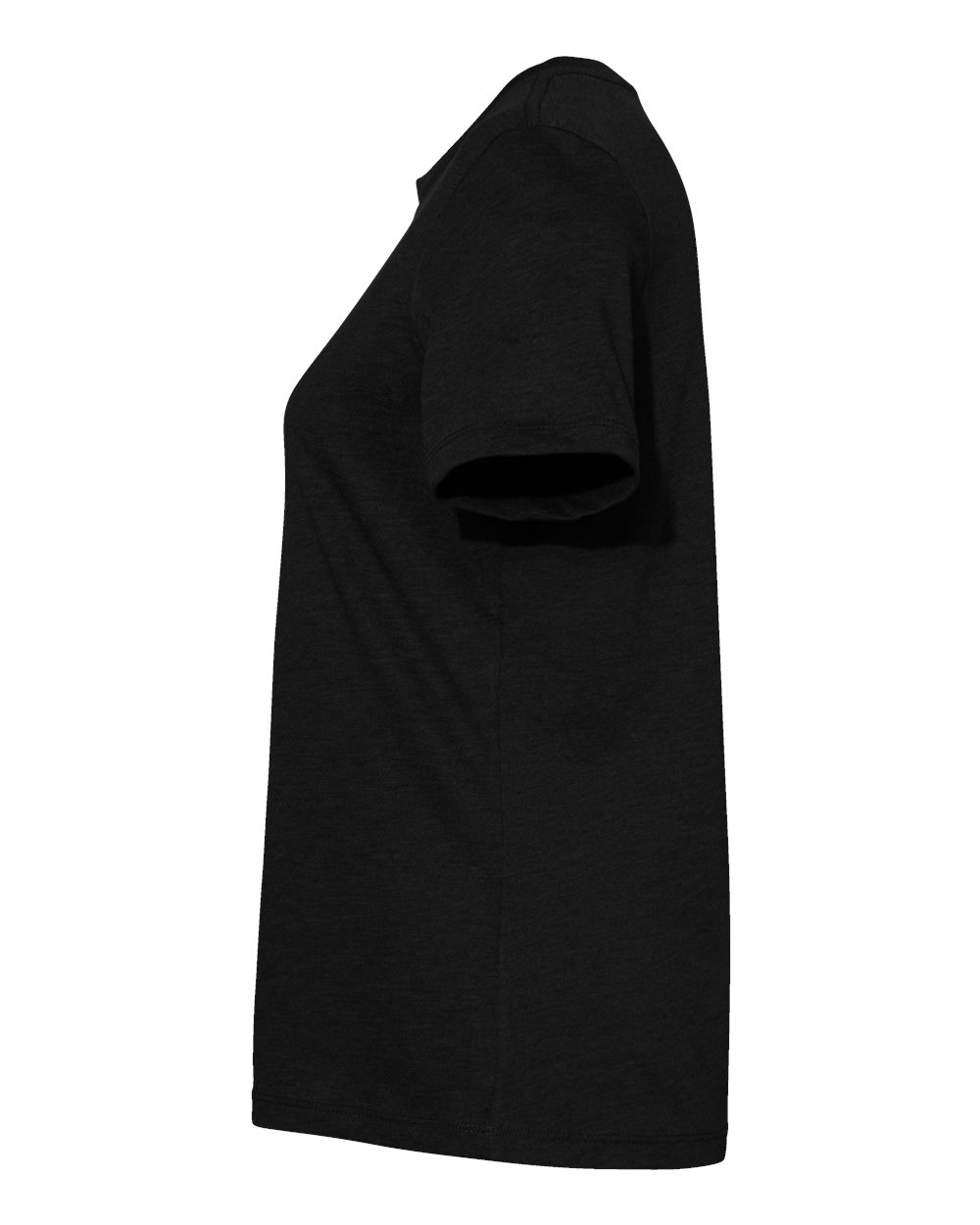 BELLA+CANVAS 6400CVC solid black blend, side detail