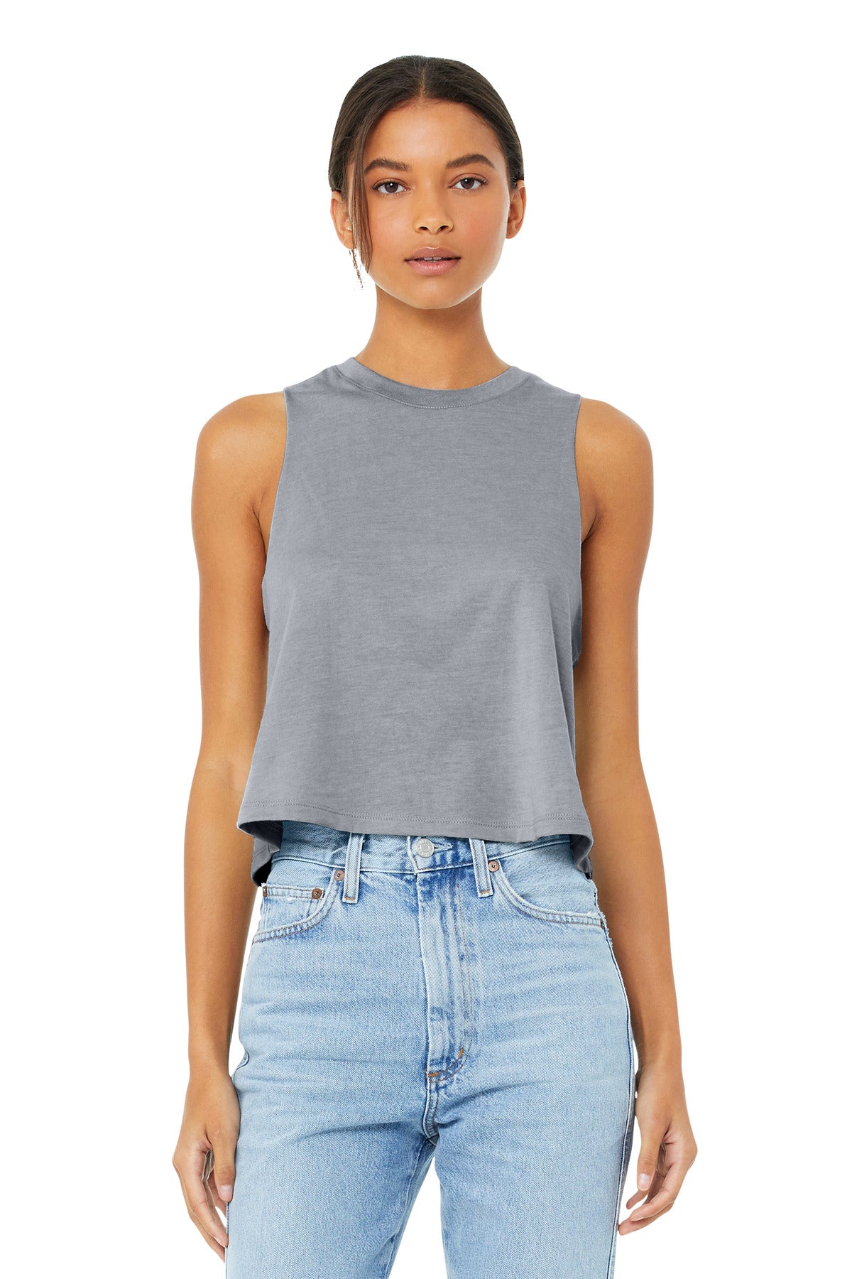 BELLA+CANVAS Women’s Cropped Racerback Tank BC6682