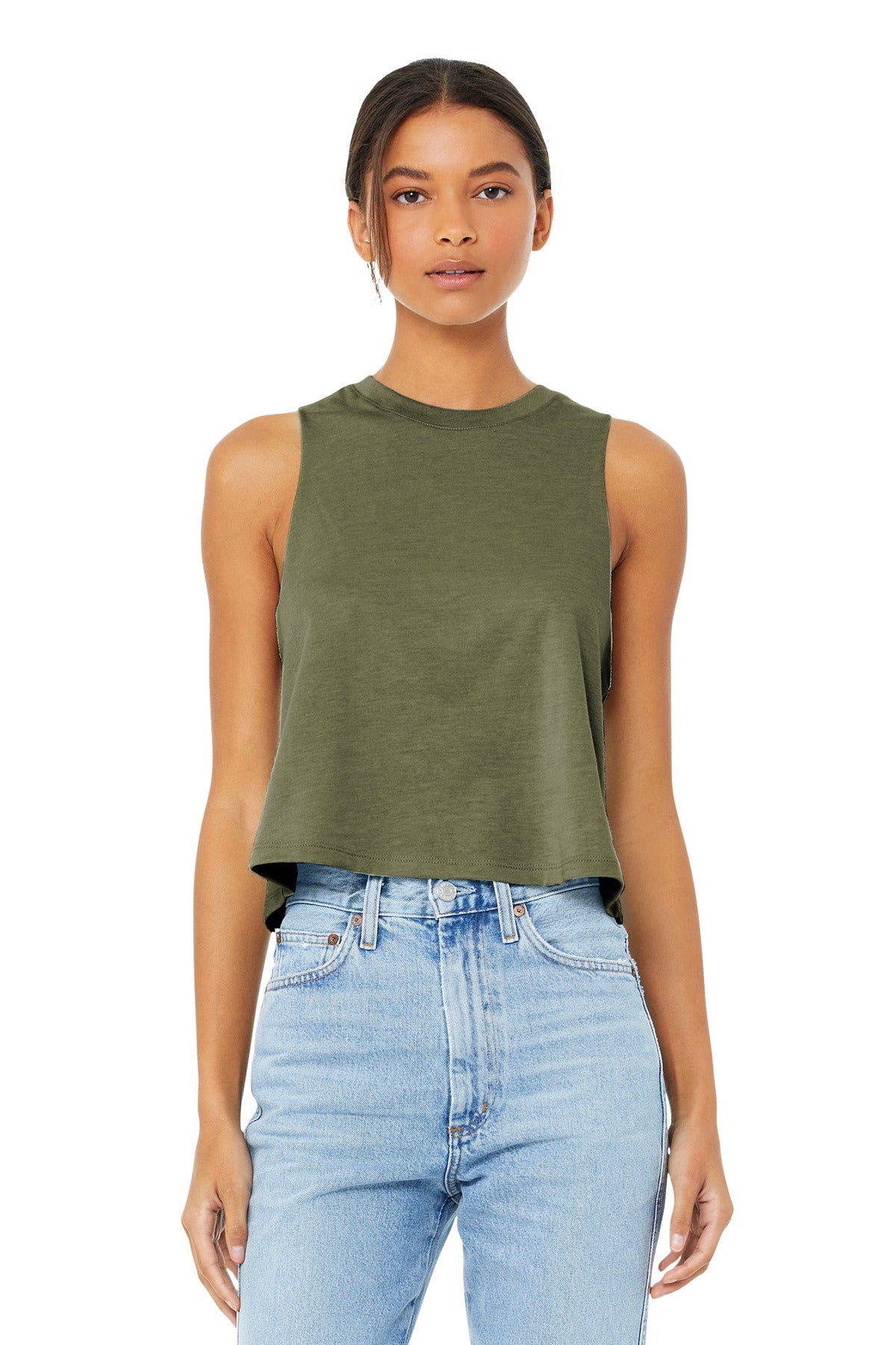 BELLA+CANVAS Women’s Cropped Racerback Tank BC6682