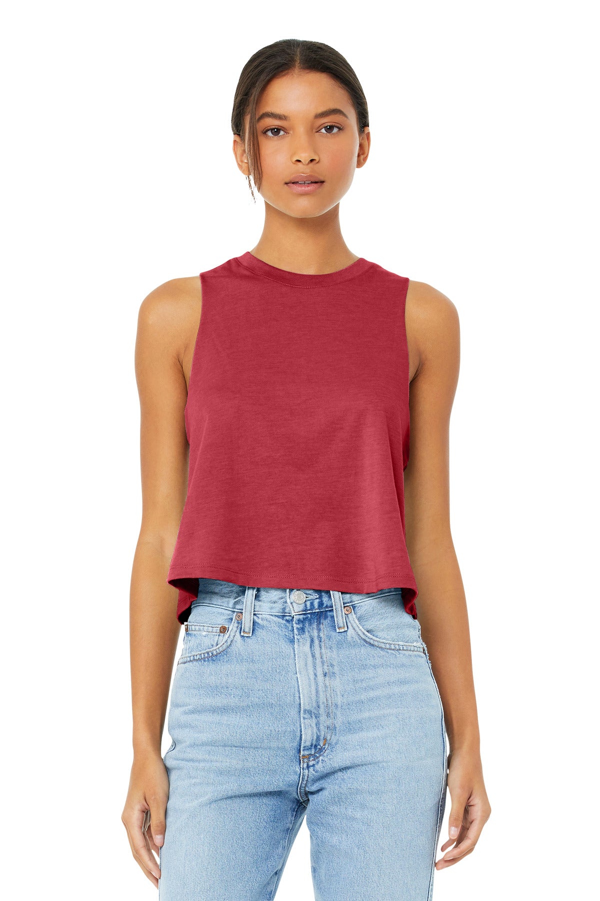 BELLA+CANVAS Women’s Cropped Racerback Tank BC6682