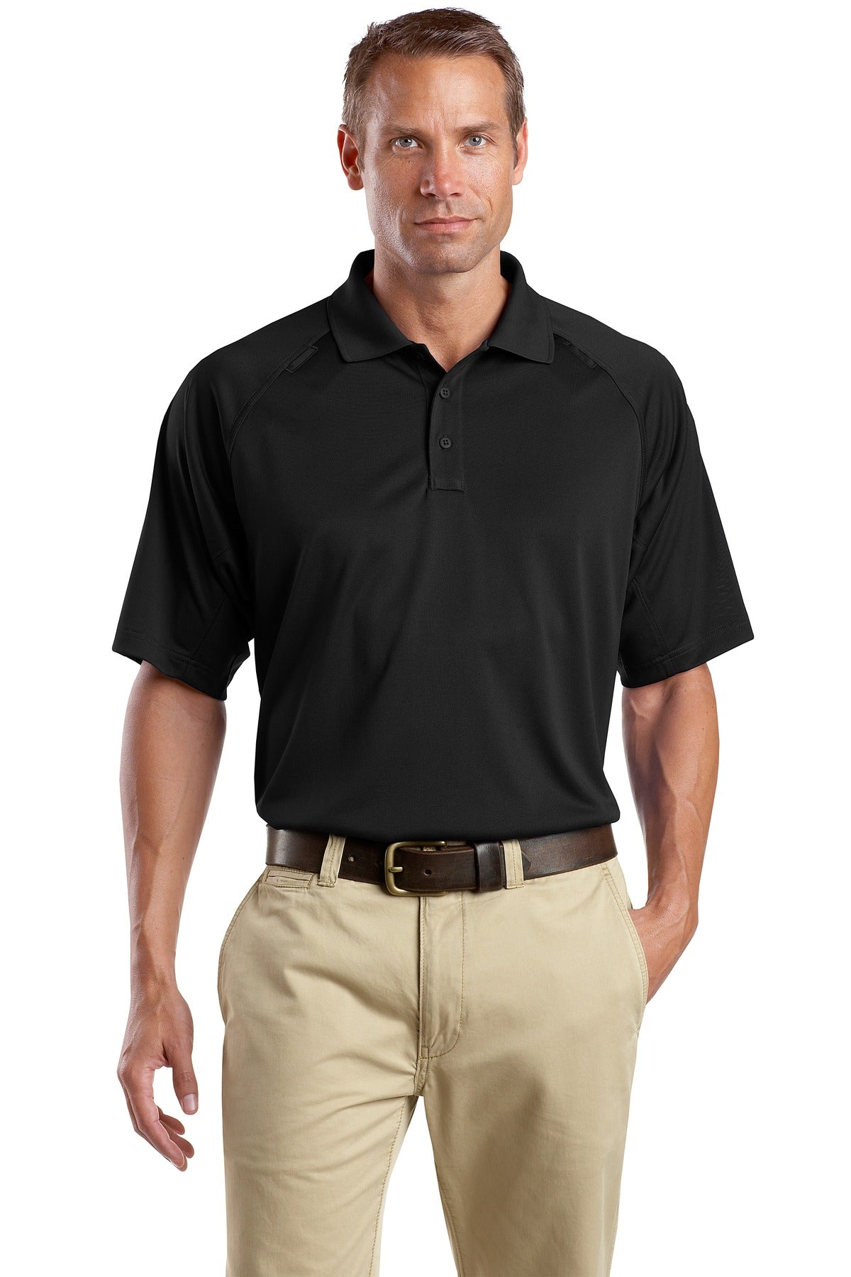 CornerStone CS410 select snag proof tactical polo in Black