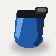 Blue aluminum brim clip